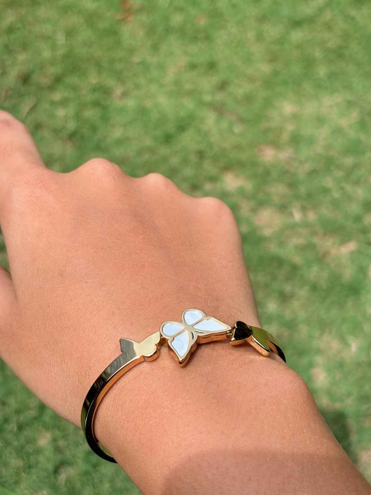 Butterfly Hard Bracelet | Anti Tarnish