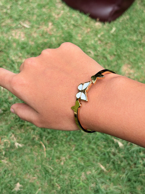 Butterfly Hard Bracelet | Anti Tarnish